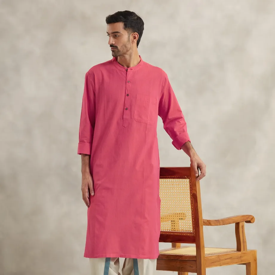 Pink Long Kurta